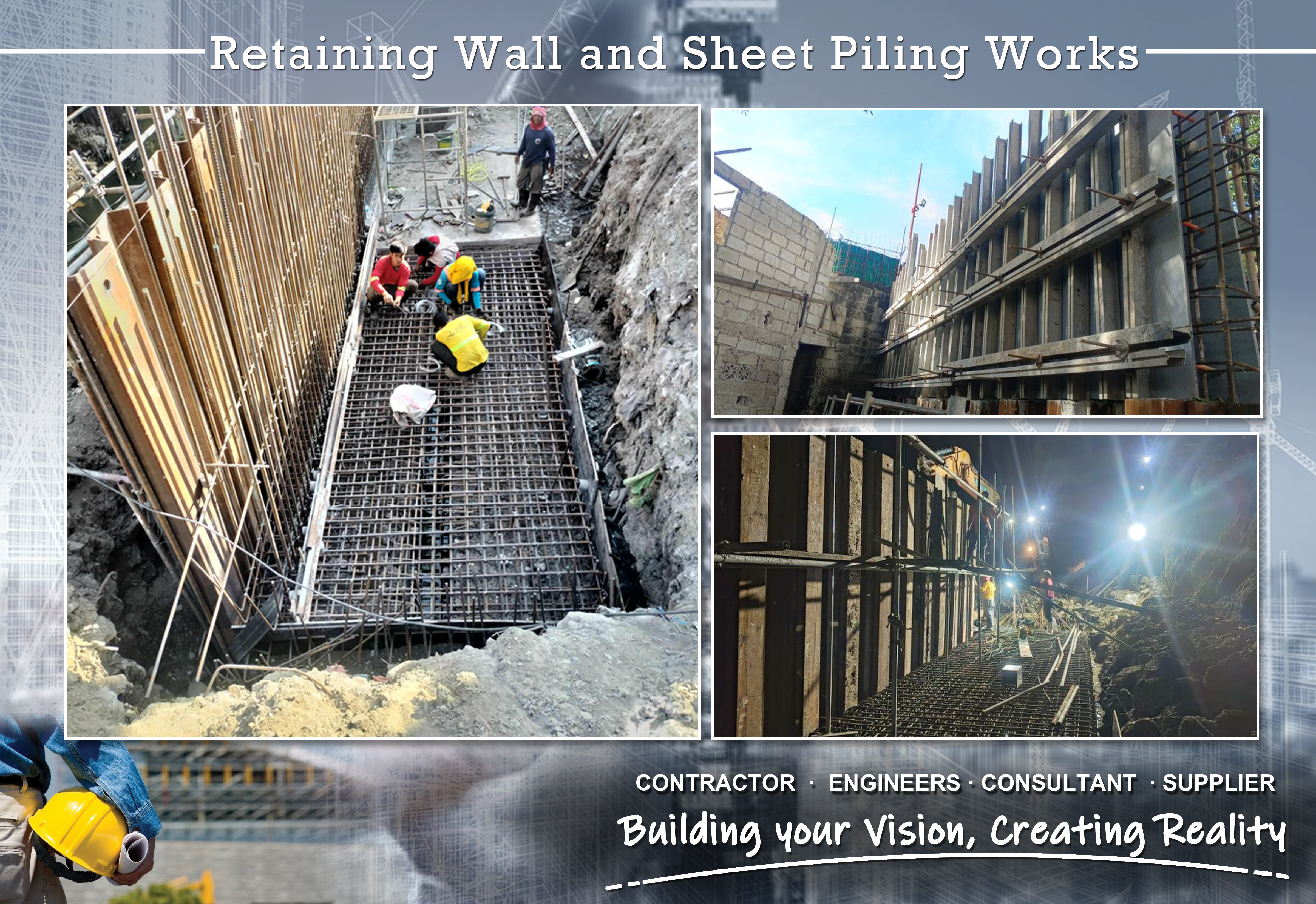 Retaining Wall and Sheet Piling Works